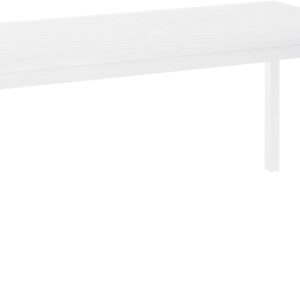 Rosenborg Tisch, 165x80x75cm, Mahagoni/weiss