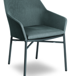 Giselle Sessel anthrazit, mit Armlehne, Alu/Textilene