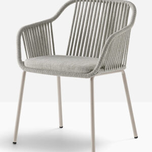 Babila Twist 2795 Sessel mit Armlehne, Stahlrohr/PVC Gewebe