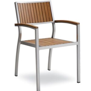 Bavaria Sessel, mit Armlehne, teak look