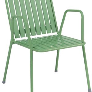 Bistro Sessel, mit Armlehne, mint, Stahlrohr