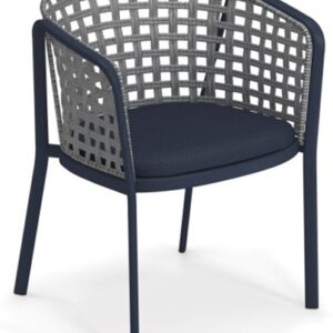 CAROUSEL 1213, Square Twist Rope, Dining Sessel mit Armlehne