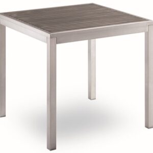 Bavaria Tisch, 80x80cm, grau oder teak look