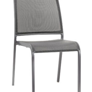 Corso Stuhl lightgrey, ohne Armlehne, Aluminium