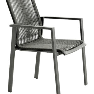 TREND Sessel ROPE/SEIL, mit Armlehne, anthrazit/anthrazit