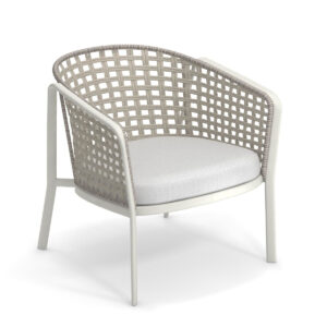 CAROUSEL 1217, Square Twist Rope, Lounge Sessel mit Armlehne