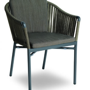 Evita Sessel, mit Armlehne, anthrazit/taupe