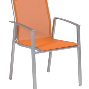 Genf Sessel, mit Armlehne, Alu/Textilene