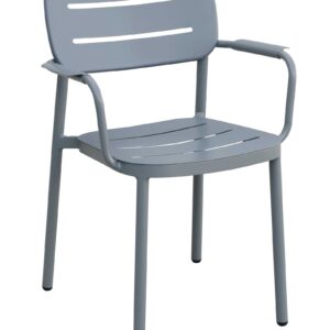 Pesaro Stuhl mit Armlehne, Aluminium, diverse Farben