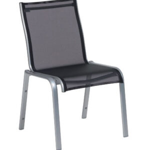 Lugano Stuhl, ohne Armlehne, Alu/Textilene