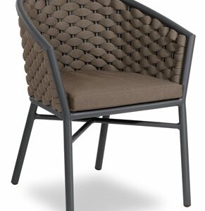 Dub 718 Sessel, mit Armlehne, anthrazit/taupe