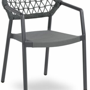 Gaudi 731 Sessel, mit Armlehne, anthrazit/grau