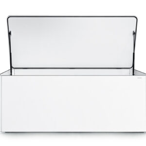 Ronda Kissenbox, weiss, taube & anthrazit