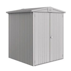 Biohort Gerätehaus Europa 2 Doppeltüre silber-metallic