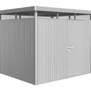 Biohort Gerätehaus HighLine® H3 Standardtüre silber-metallic