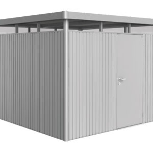 Biohort Gerätehaus HighLine® H4 Standardtüre silber-metallic