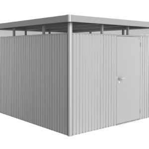 Biohort Gerätehaus HighLine® H5 Standardtüre silber-metallic