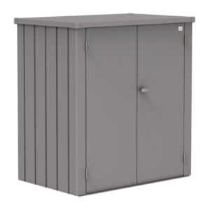 Romeo® L quarzgrau-metallic Biohort Terrassenschrank