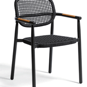 Cloe 730 Sessel mit Armlehne, Aluminium/Rope, diverse Farben