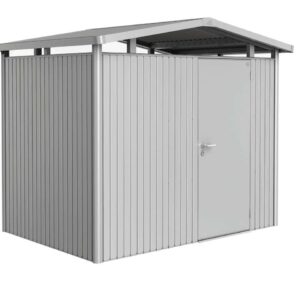 Biohort Gerätehaus Panorama® P2 Standardtüre silber-metallic