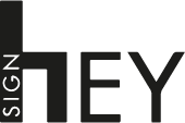 HEY Sign