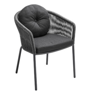 Loop Sessel, mit Armlehne, anthrazit/grau 