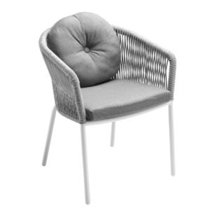 Loop Sessel, mit Armlehne, white/grey